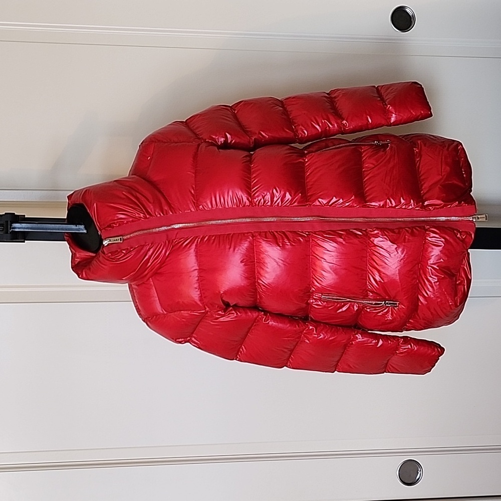 add Red Down Puffer Coat Size 0